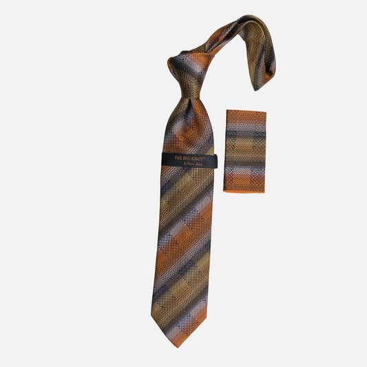 Steven Land Big Knot Silk Tie | BW2110 Brown