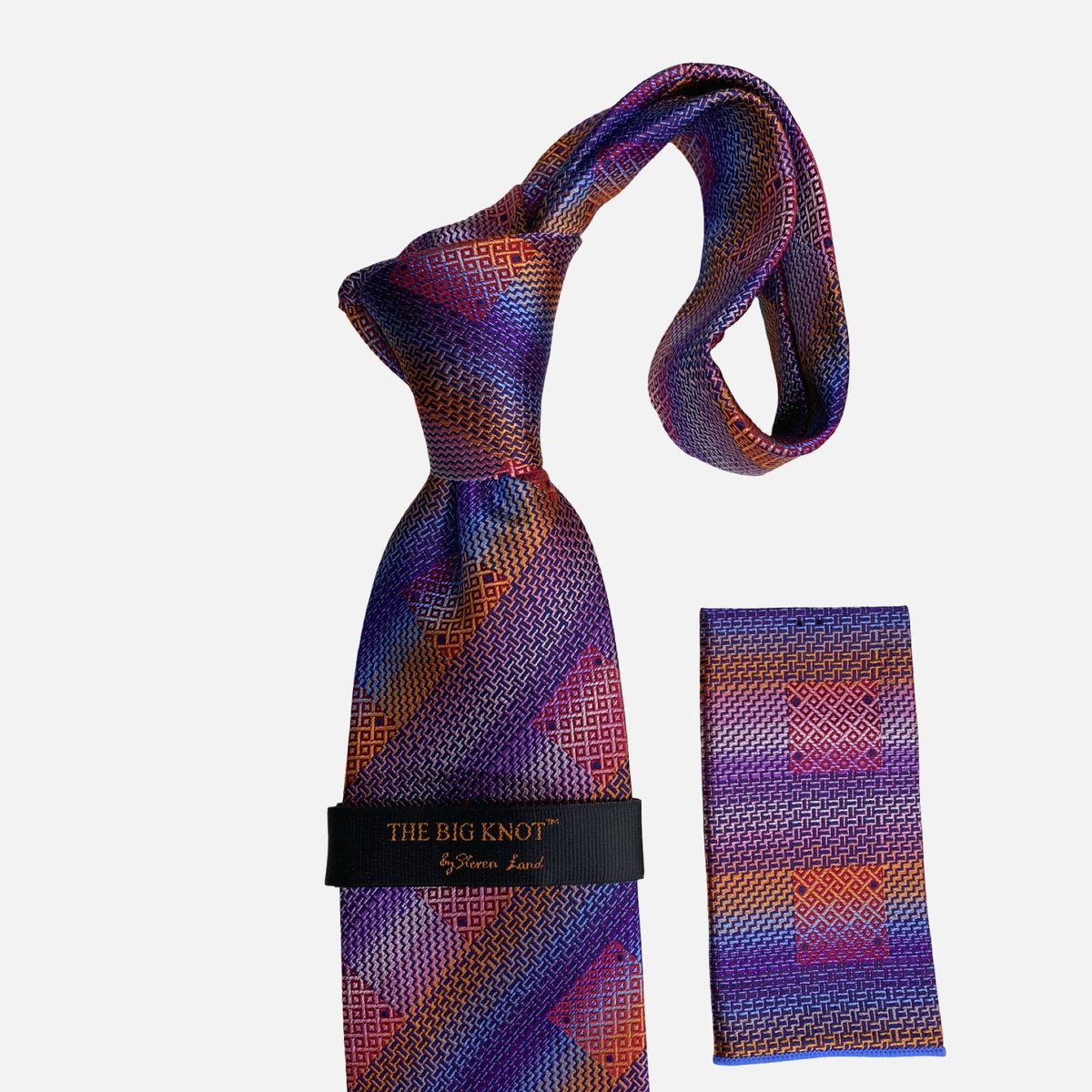 Steven Land Big Knot Silk Tie | BW2110 Burgundy