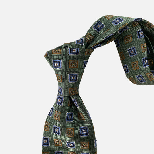 Green necktie for men