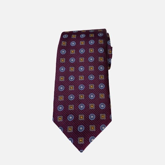 Plum Silk necktie for men