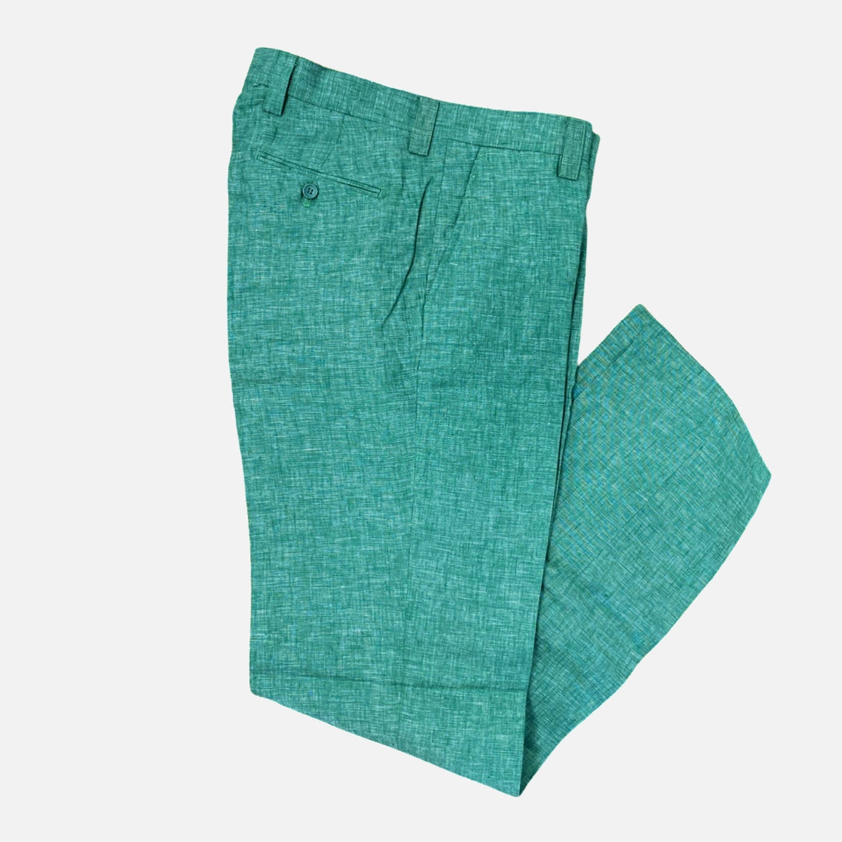 Inserch Classic Fit 100% Linen Pant - True Green