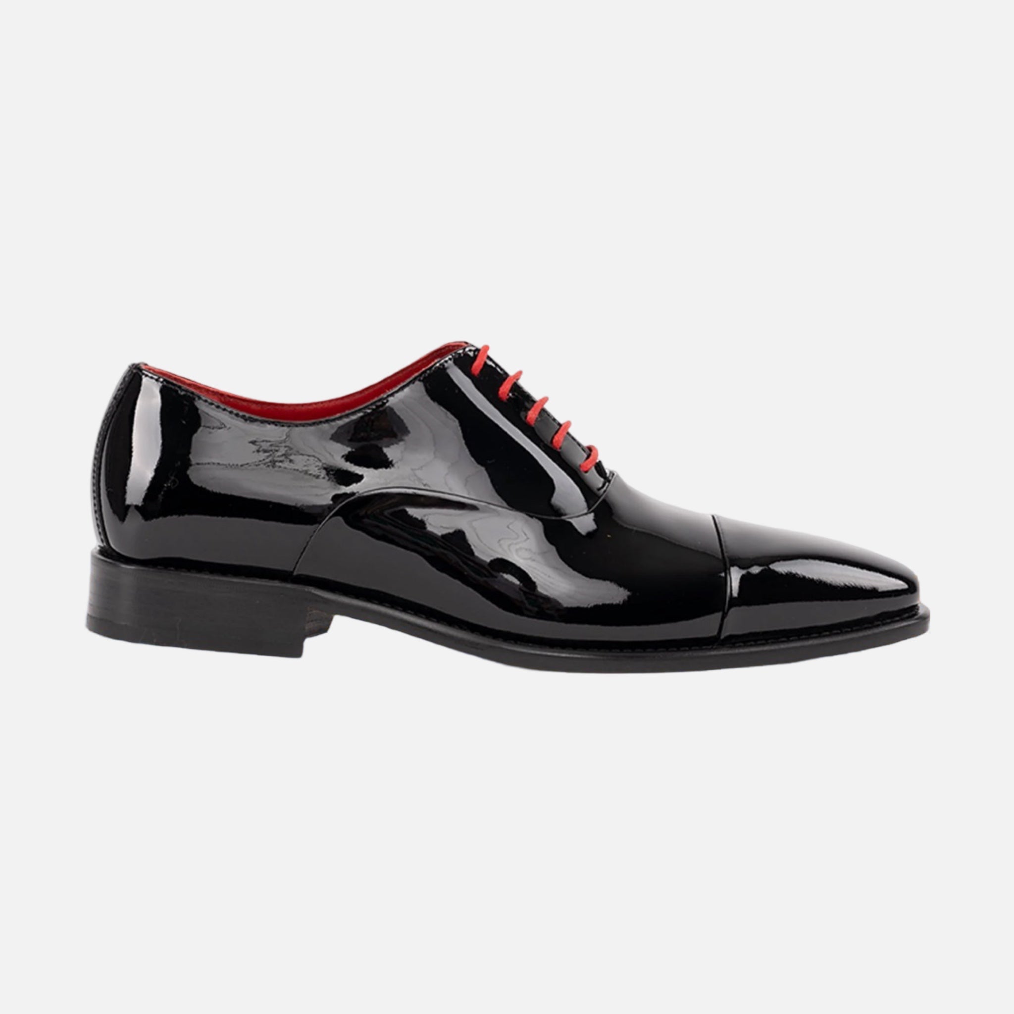 Italian Paten Black Cap Toe formal shoes