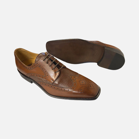 Mens Calzoleria Toscana Italian Wingtip shoe