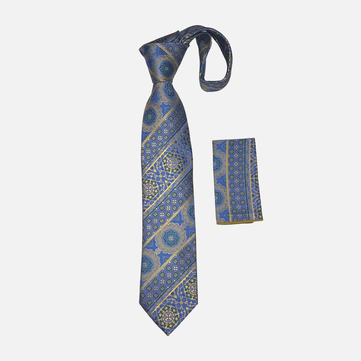 Silk Tie and Hanky | BW2308 Blue