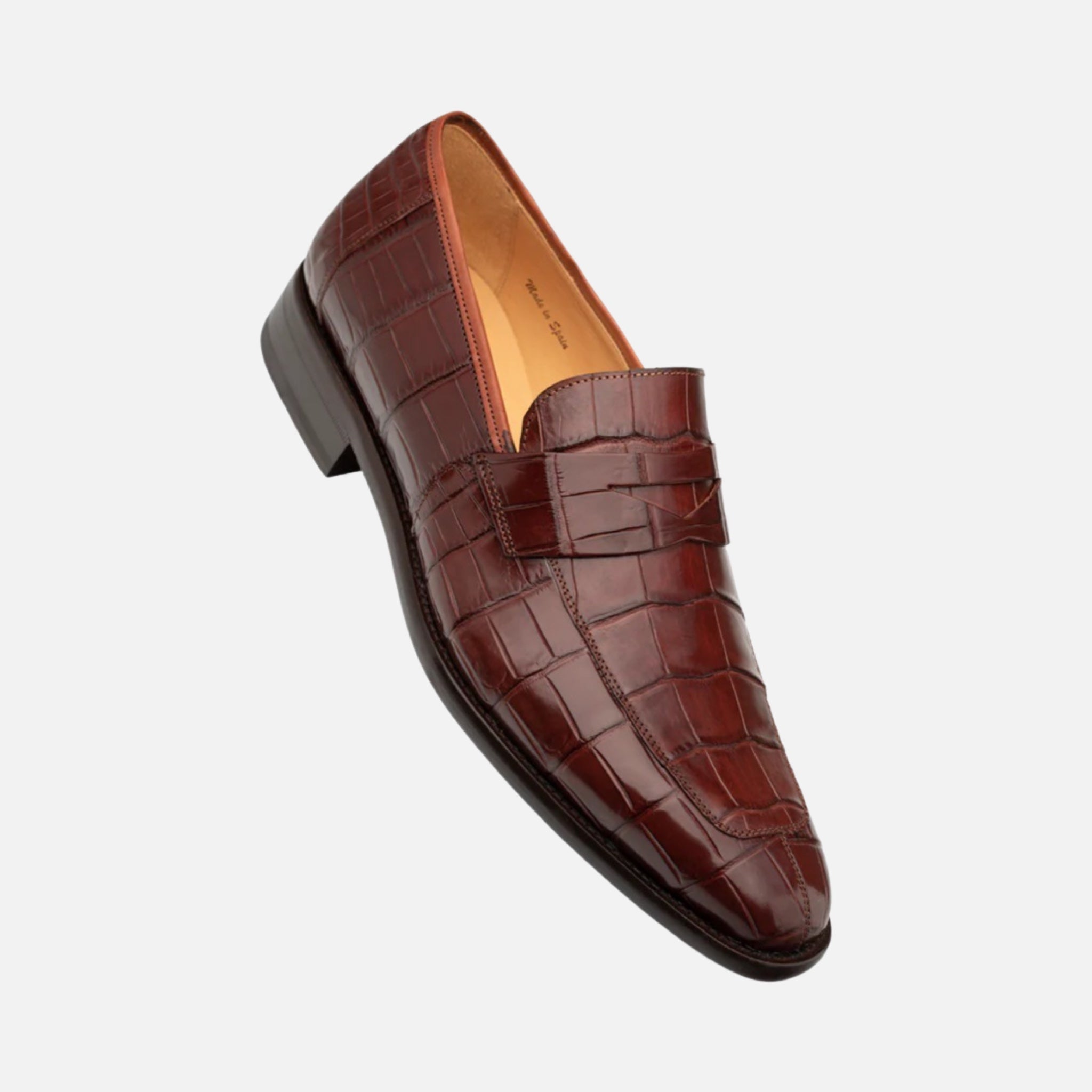 Mezlan Piccolo 'Sport' Alligator Penny Loafer - Handcrafted in Spain