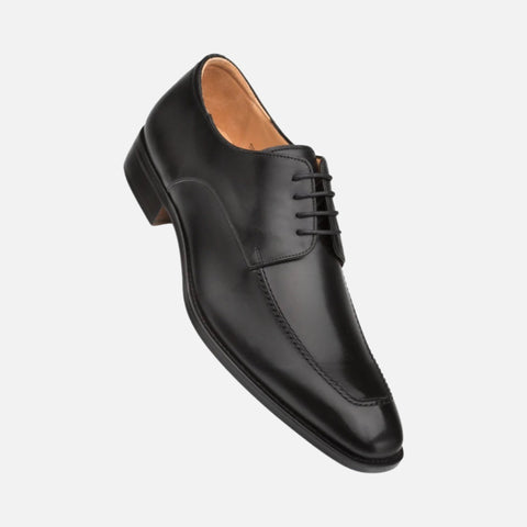 Mezlan Black Apron Toe Dress Shoe | Made in Spain
