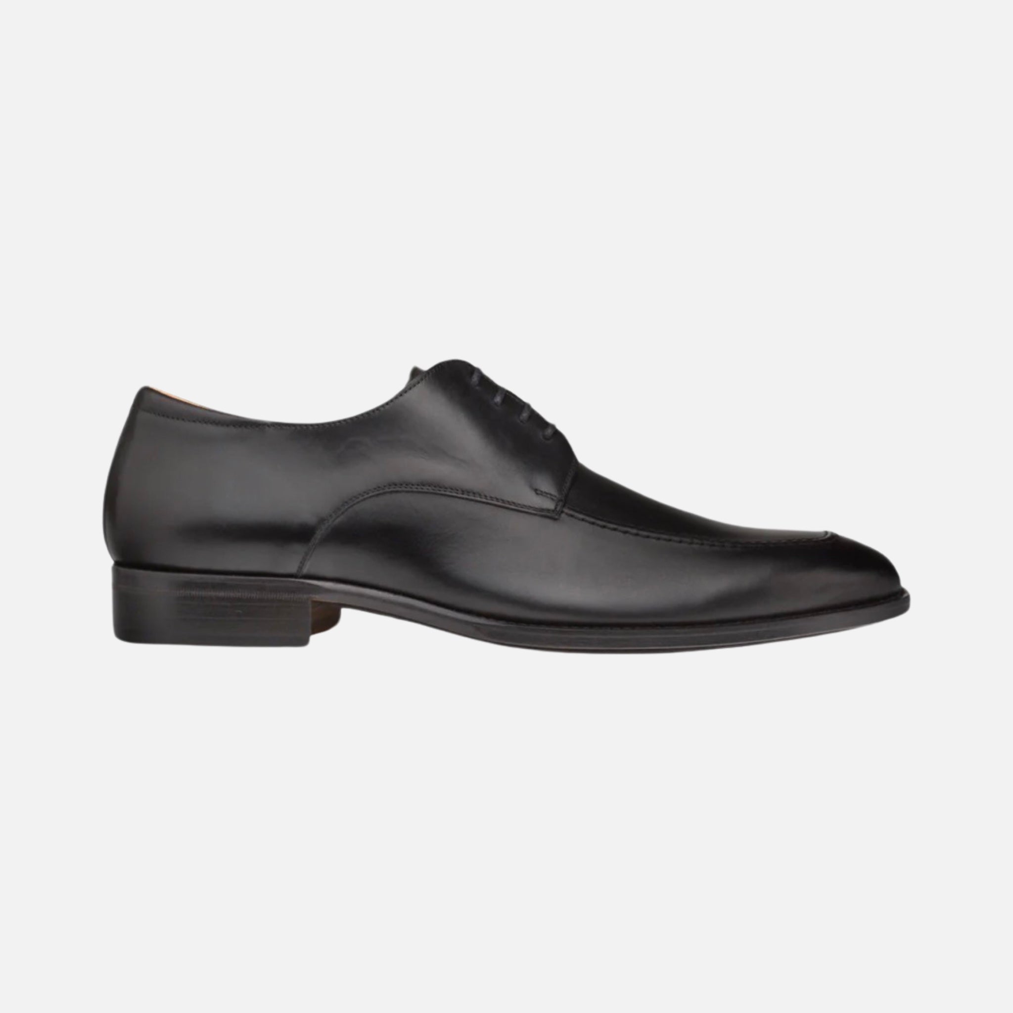 Mezlan Black Apron Toe Dress Shoe | Made in Spain