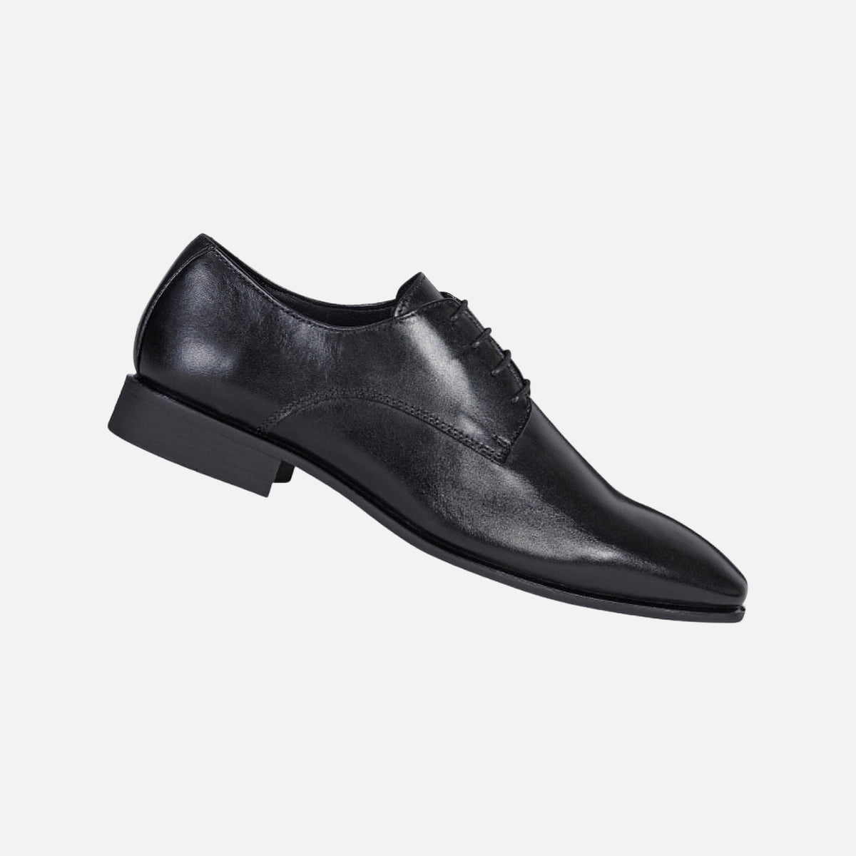 Black Geox High Life Men's Lace-Up plain toe Shoe - CLEARANCE