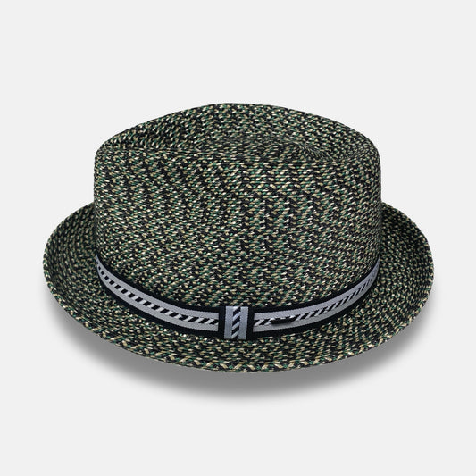 Stingy Brim braided hat Mannes by Bailey | Green and Black | Size S