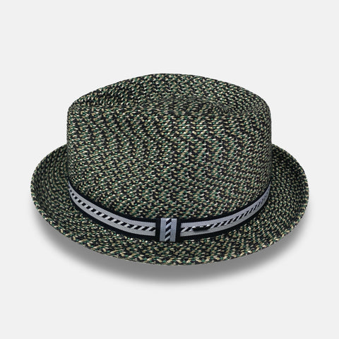 Stingy Brim braided hat Mannes by Bailey | Green and Black | Size S