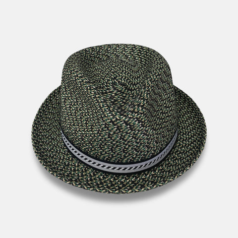 Stingy Brim braided hat Mannes by Bailey | Green and Black | Size S