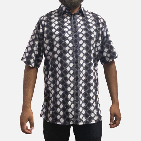 Men’s Black Summer Short Sleeve Shirt | Classic Fit