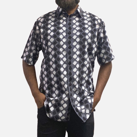 Men’s Black Summer Short Sleeve Shirt | Classic Fit
