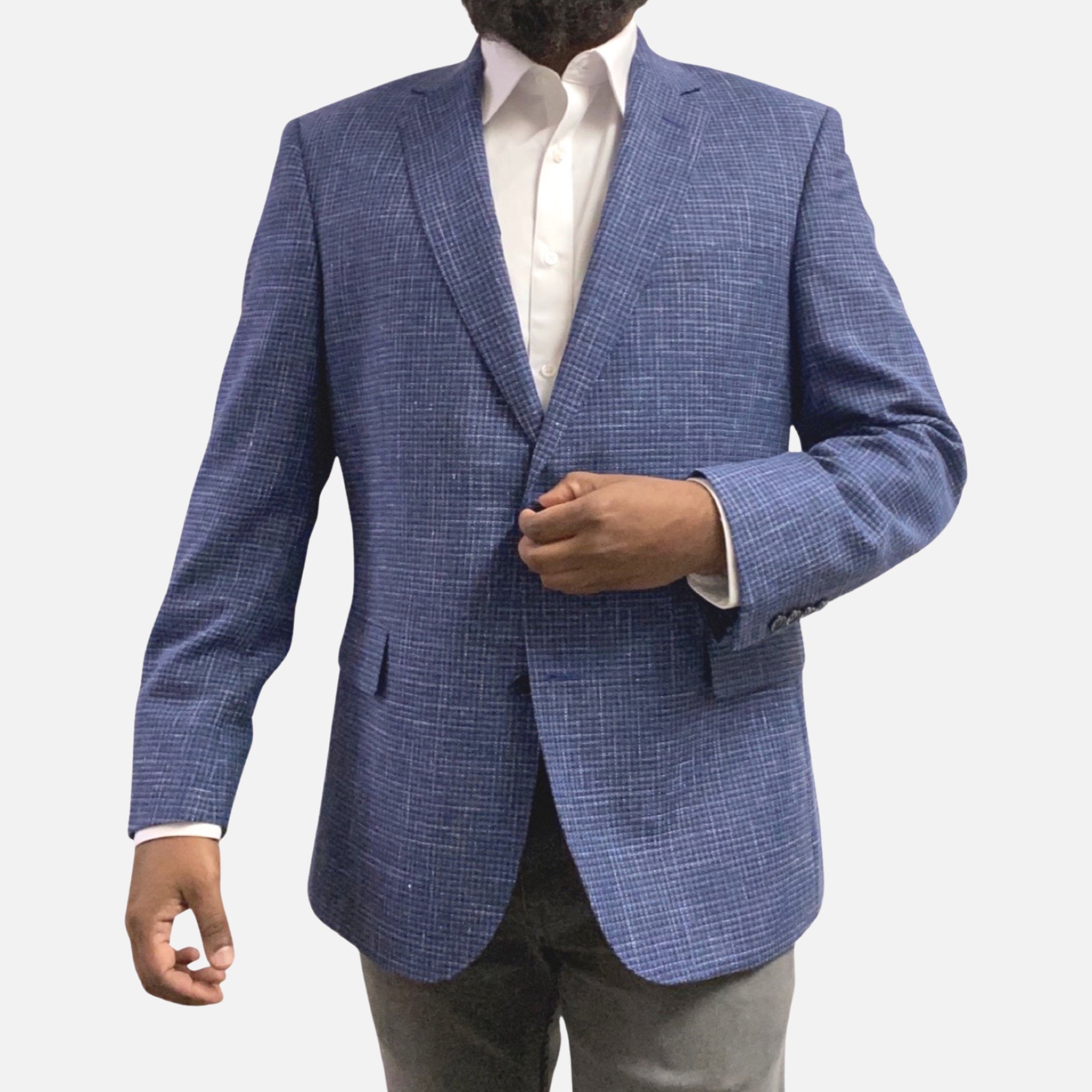 Mens wool and cotton and linen blazer
