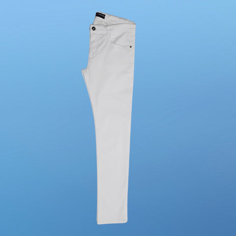 Men’s White Stretch Denim Jeans  | modern fit