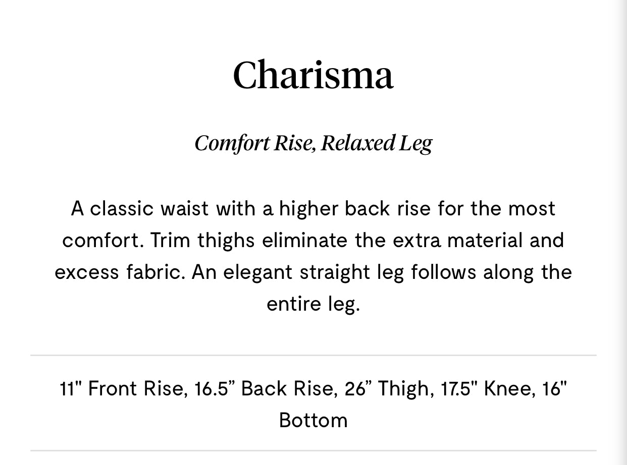 Charisma | Black Mini Herringbone Relaxed Straight Leg Jeans