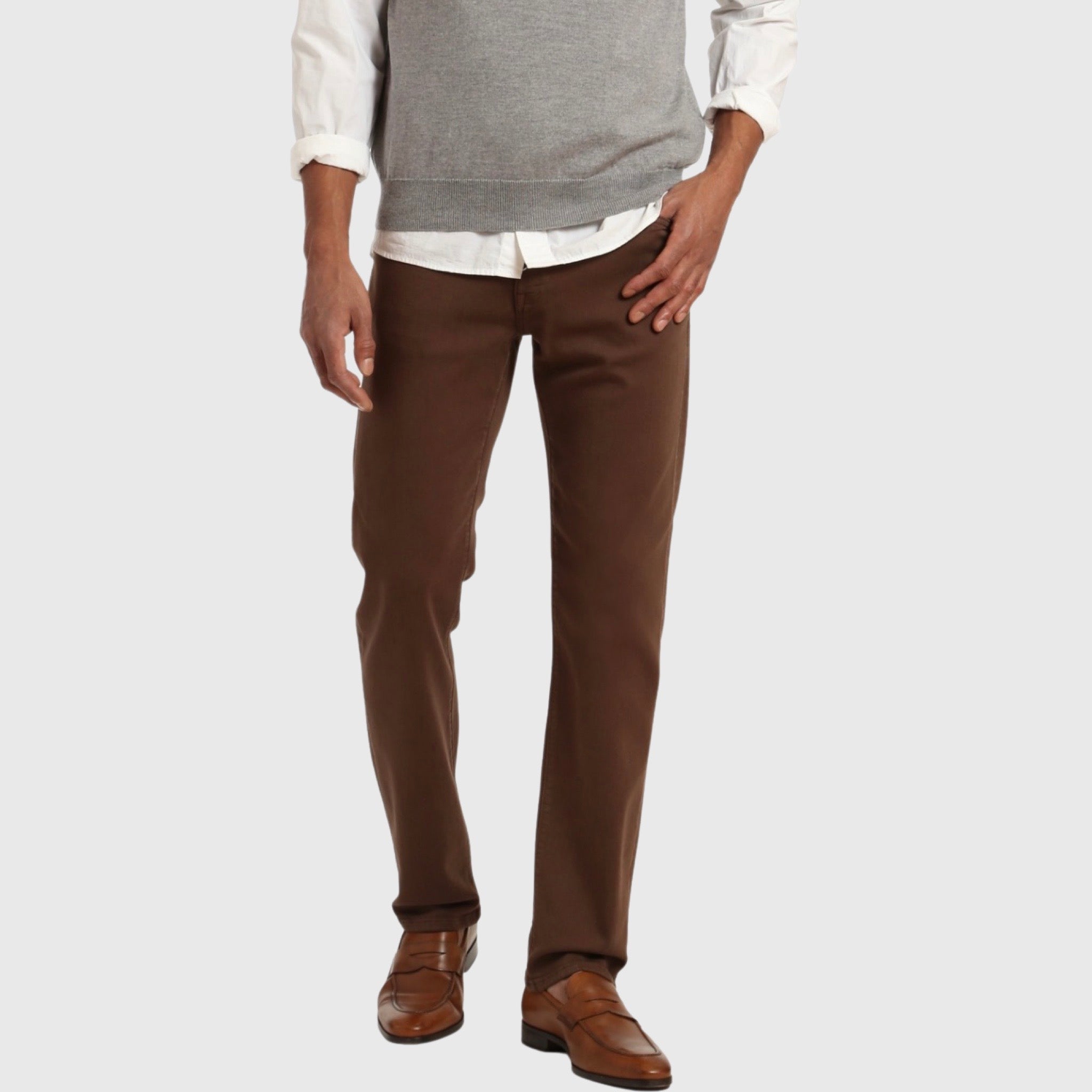 Charisma | Brown Designer Jeans with Stretch