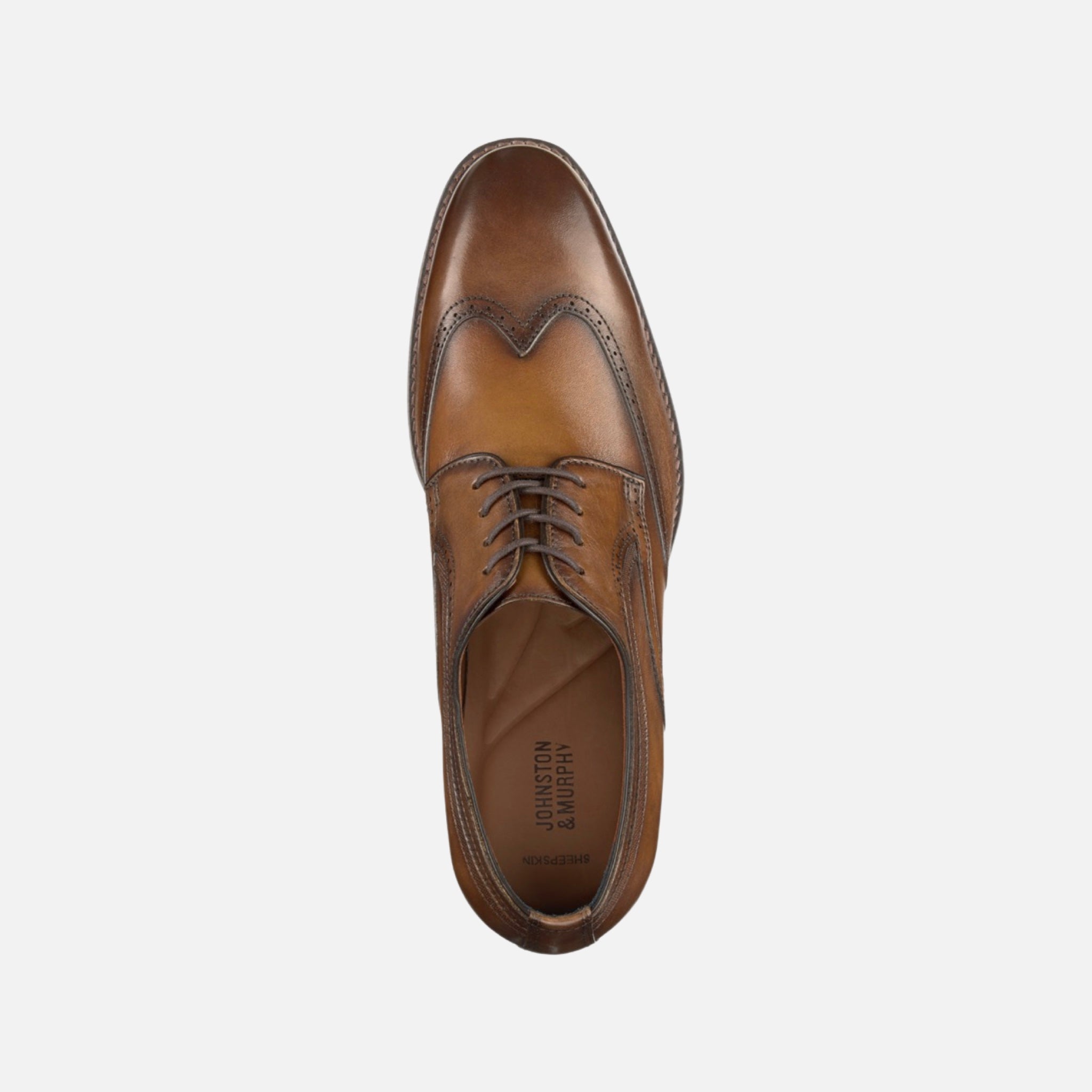 Mens Wingtip Shoe Tan | Johnston & Murphy