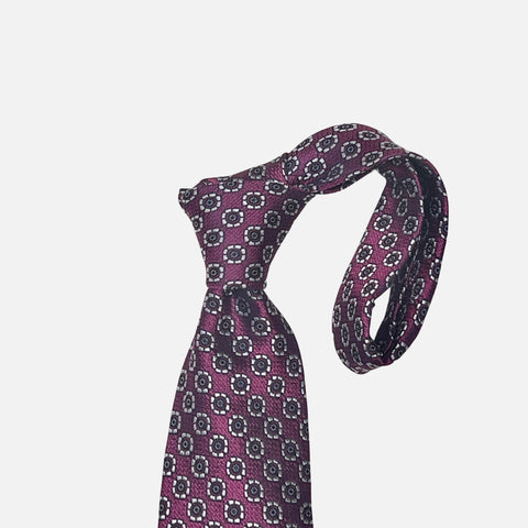 Plum Premium Silk Tie & Hanky Set | Dolce Vita Fashions